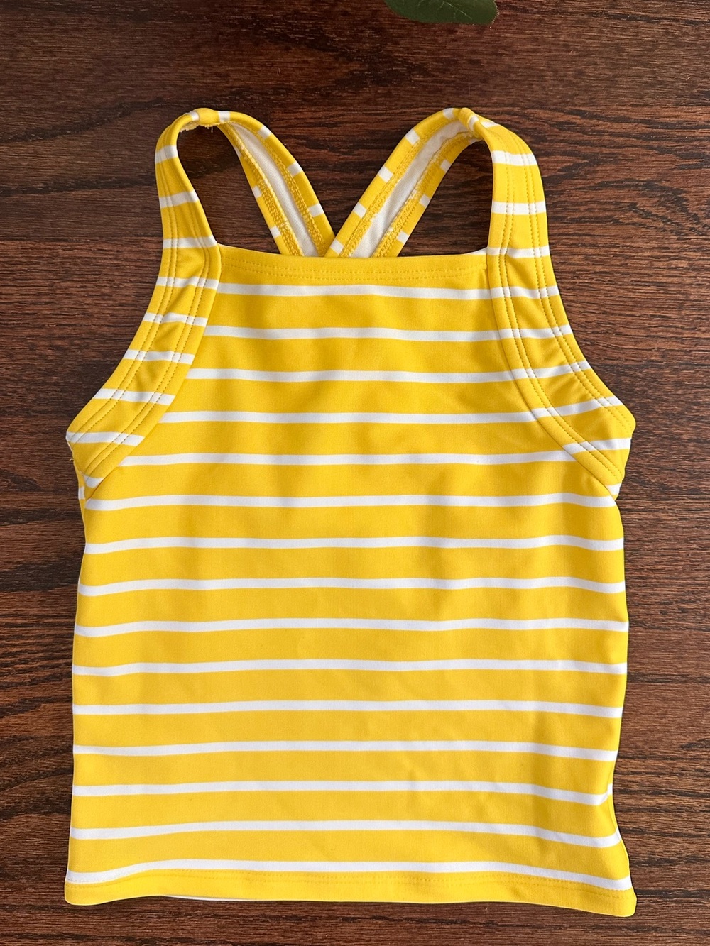 Hanna Andersson striped tankini top, size 100/4T